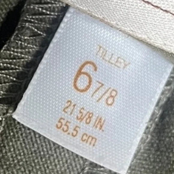 Tilley Endurables Outback Hat Mens Size 6 7/8 Olive Green Outdoor Sun Protection - Picture 5 of 8